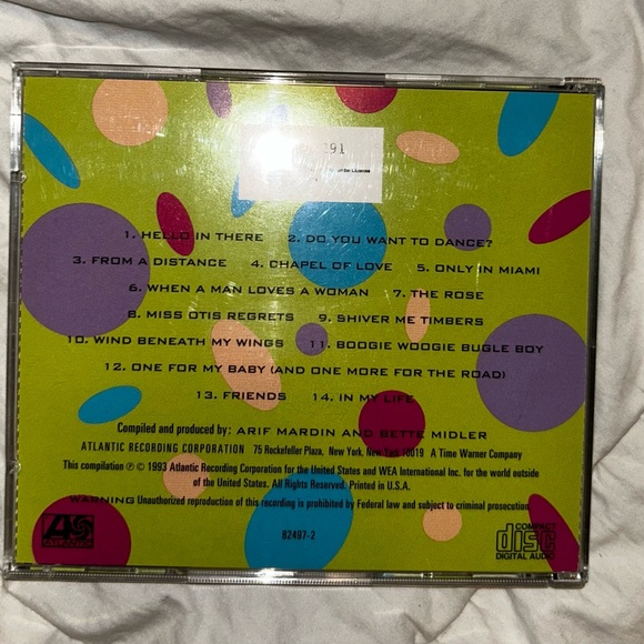 **6/$20** Experience the Divine: Greatest Hits Music Bette Midler CD 1993 - Picture 4 of 4